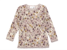 Name It sphinx floral rib blouse merino wool